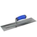 Bon Tool Carbon Steel Finishing Trowels - Square End 14" x 4-1/2" with Comfort Wave Handle 67-230